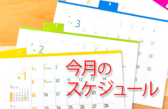 ８月スケジュールのご案内